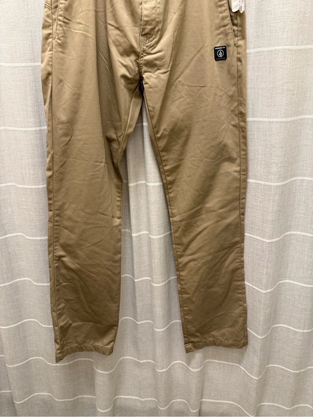 Volcom Men's Chino Pants in Khaki Tan - Picture 2 of 7